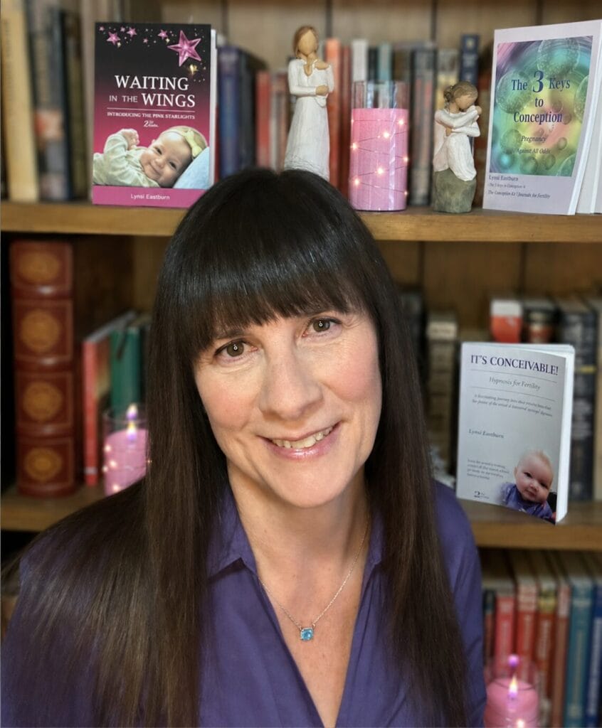 Lynsi Eastburn with her three books