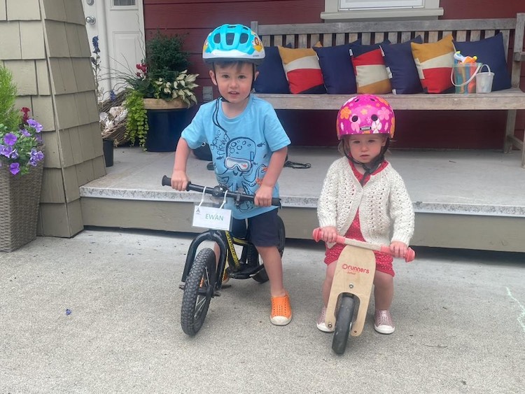 kids on their bikes