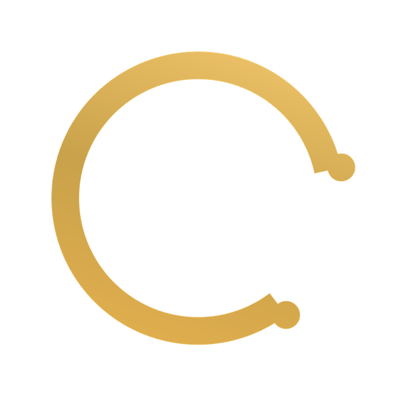 Brushed gold enso ring